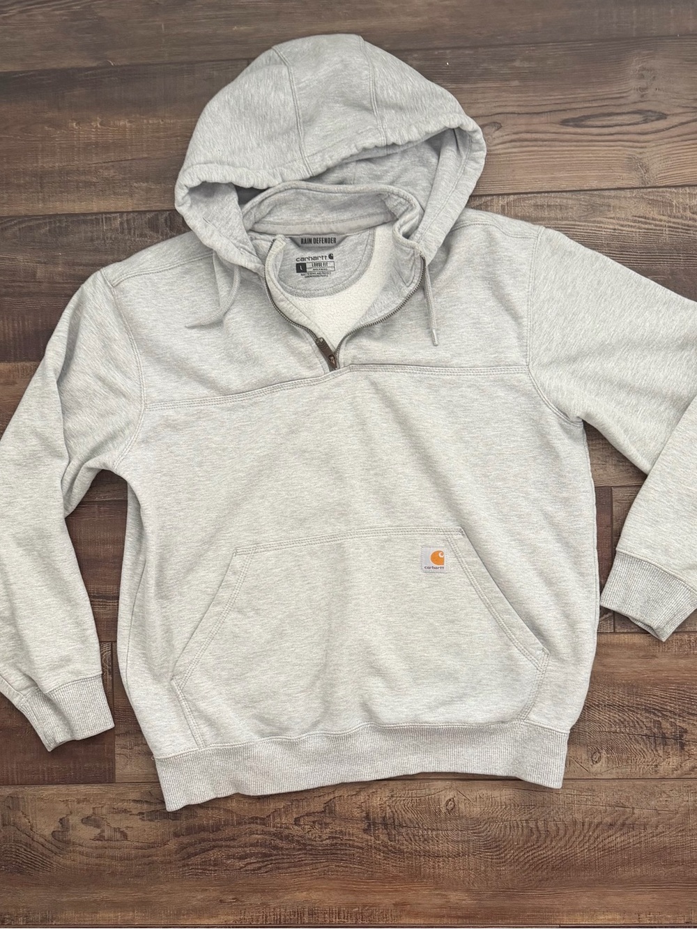 Carhartt Paxton Men’s 1/4 zip hooded sweatshirt - size large
